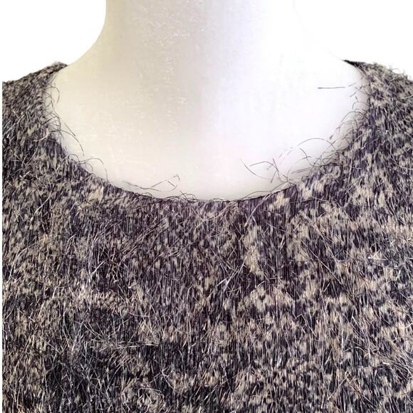 Banana Republic Womens Sz 8 Dress Blue Black Snake Print Eyelash NWT - Picture 5 of 10